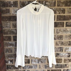 A new day off white turtle neck blouse